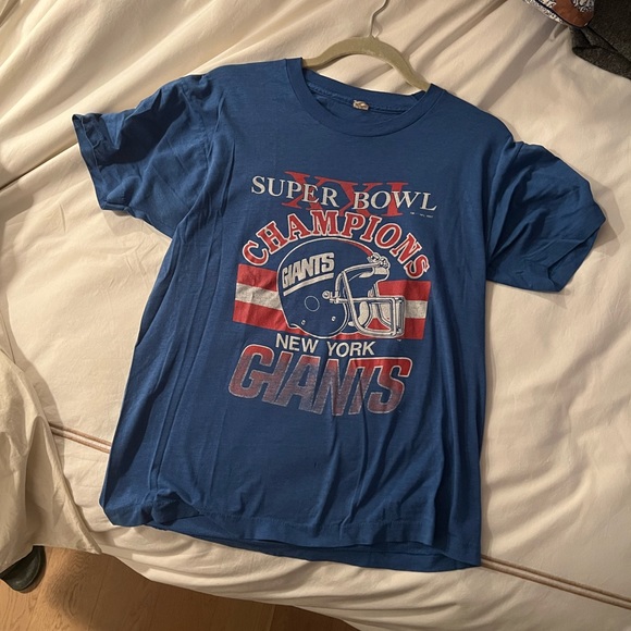 RARE New York Giants Super Bowl XXI Vintage T-Shirt - Picture 1 of 6